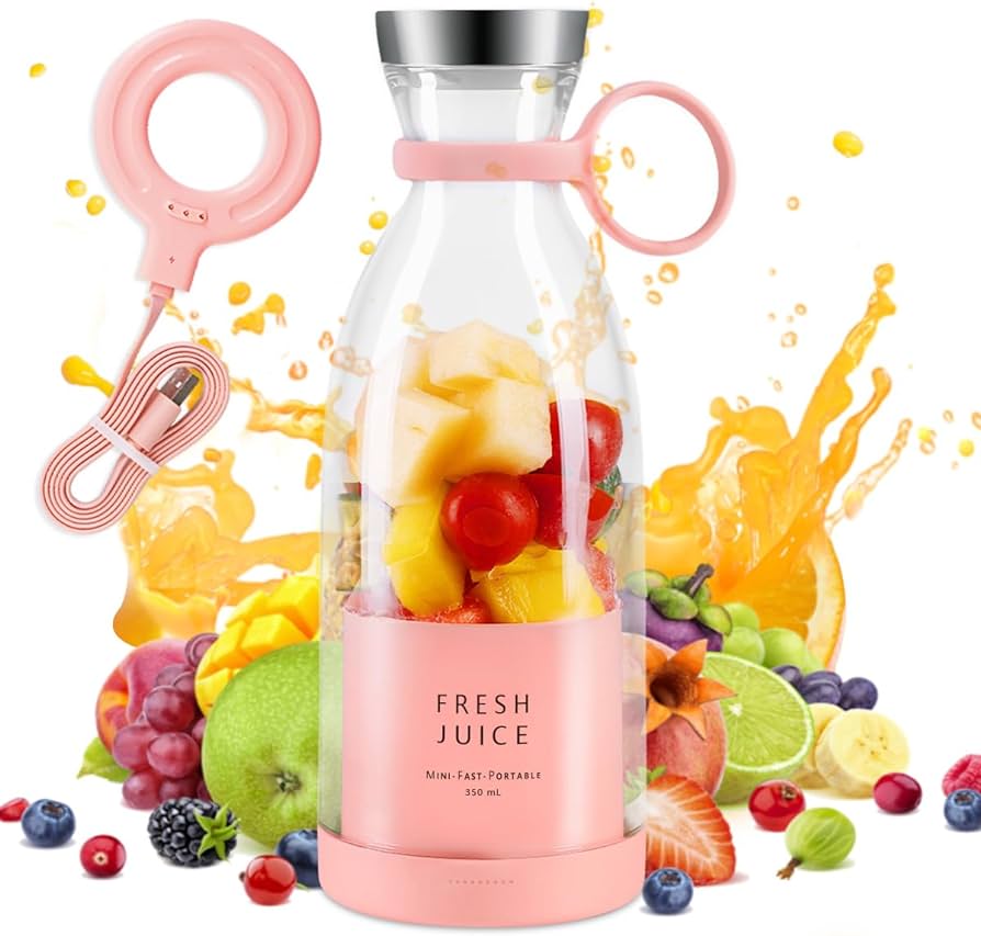 Mini Portable Blender – Rechargeable Electric Fruit Juicer
